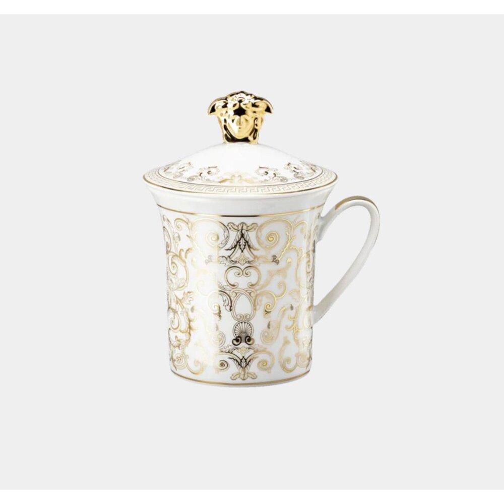 Versace Rosenthal 30 Years Medusa Gala Becher Mug w/Lid 19315-403635-28700